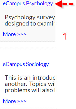 Moodle course links 